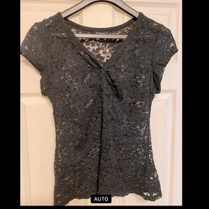 Guess woman’s Top, Black Lace, Size XL